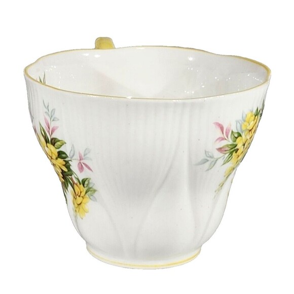 Royal Albert Teacup Saucer Blossom Time Series Laburnum Bone China Yellow Flower - Picture 7 of 9